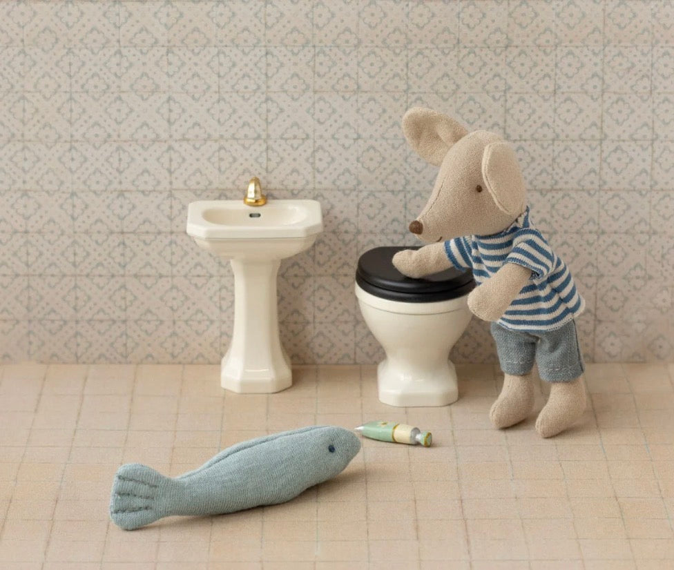 Maileg - Bathroom Sink. Mouse - Off White