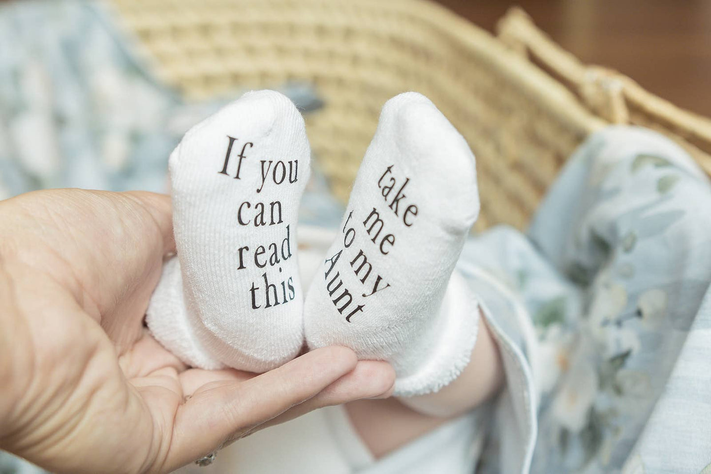 Dorothy’s Reason - Take Me to My Aunt Baby Socks | Baby Items | Baby Shower