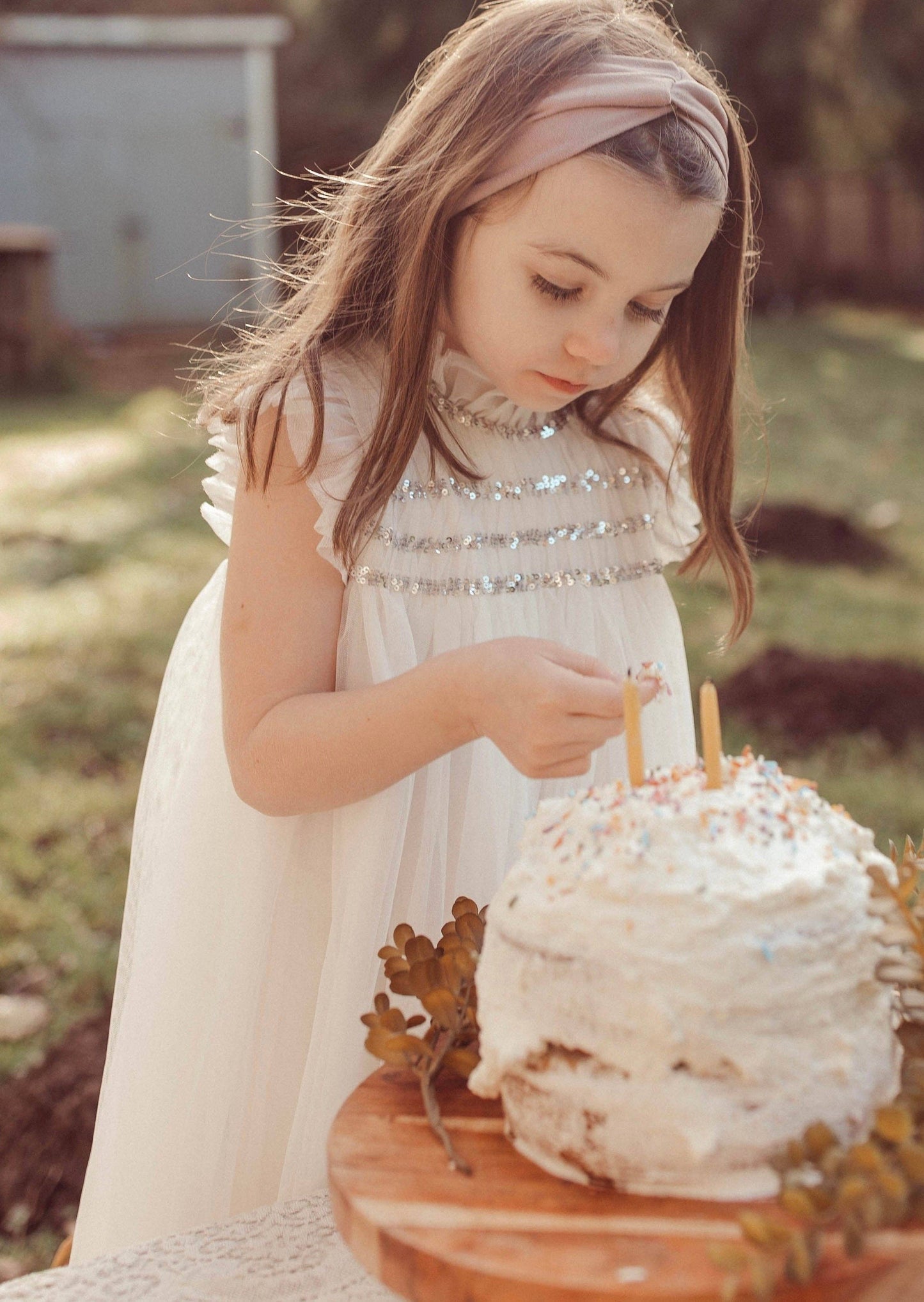 Le Petit Lapin - Scarlett | Cotton Tulle Dress | Ivory