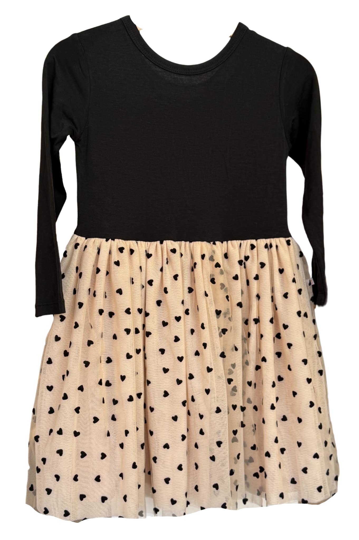 Bird & Bean® - Kids Velvet Heart Dress - Girls Tulle Holiday Dress - Margot