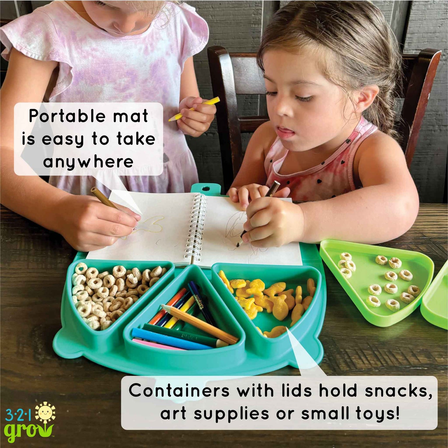 321 Grow - 321 Grow On-the-Go Silicone Snack Mat