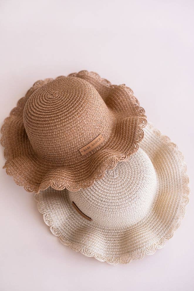 Babe Basics - Straw Hat // Sun Hat // Baby Sun Hat // Beach Hat