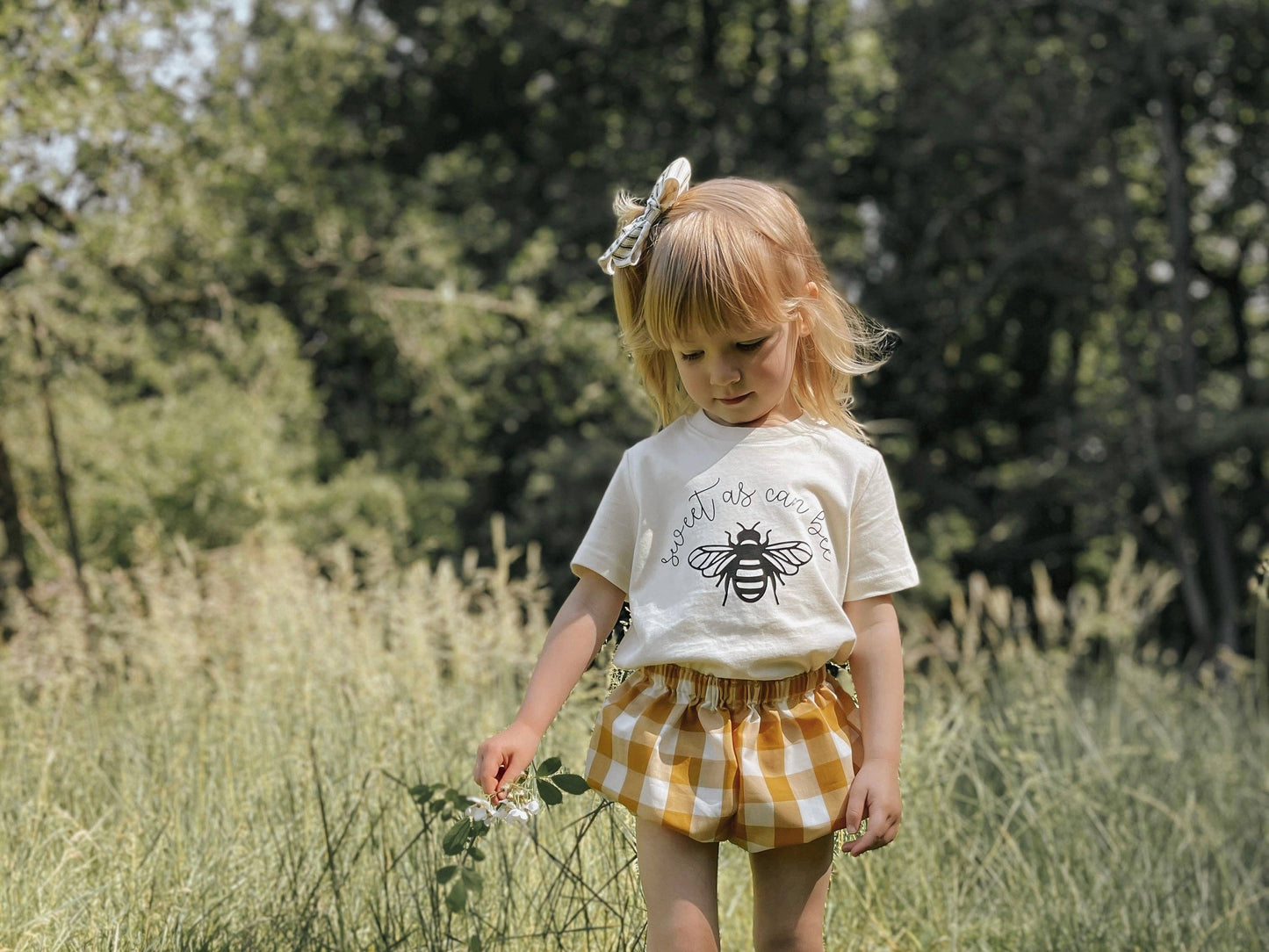 Wildflowers + Cotton - Sweet As Can Bee: Short Sleeve Onesie