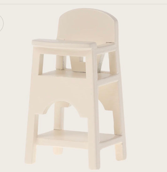 Maileg - High Chair.Mouse - Off White