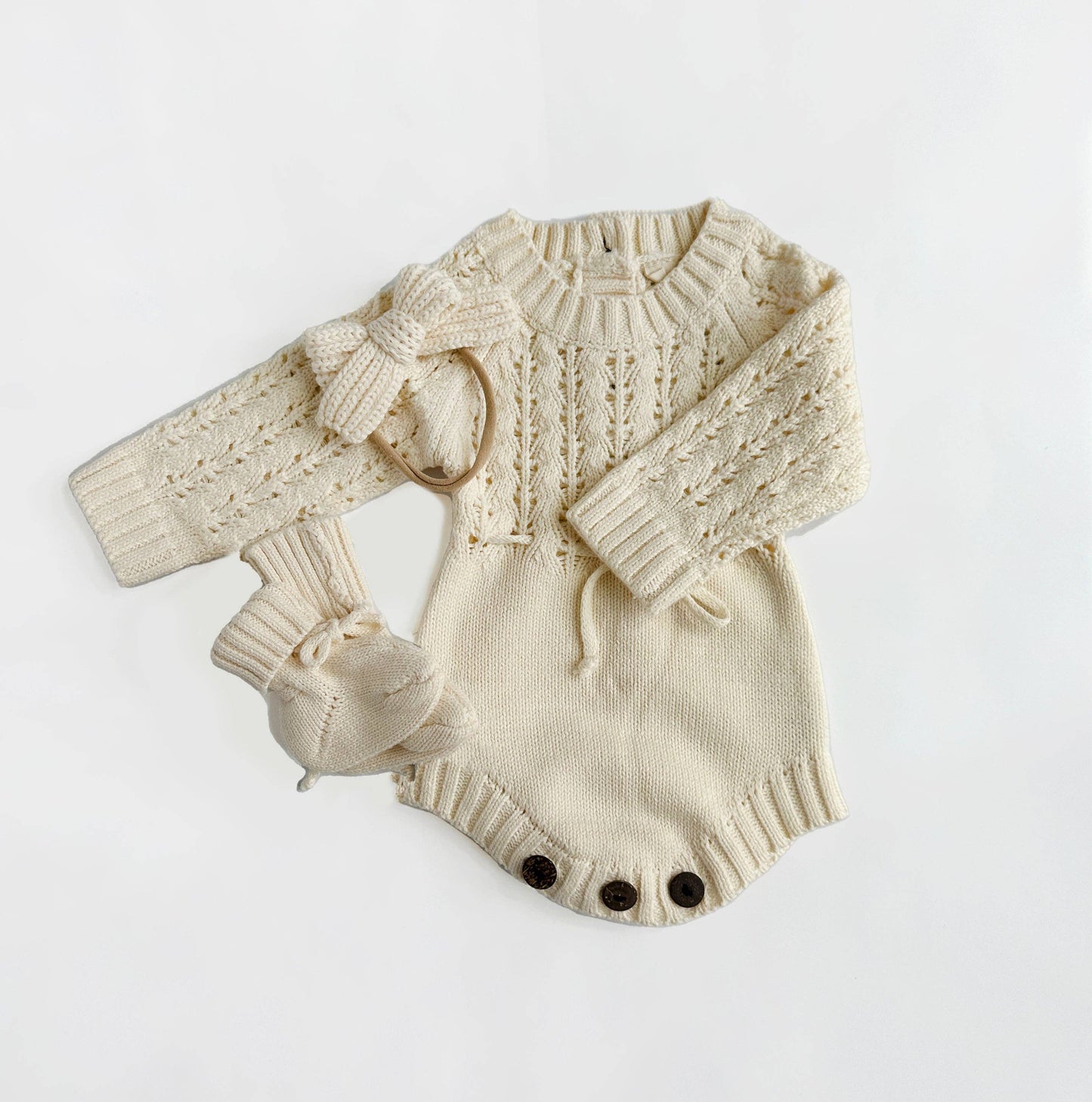 OLIVE & CRADLE - Zoya Knitted Sweater Romper