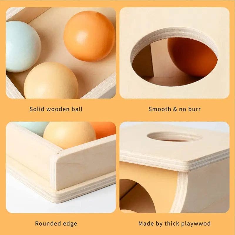 VIGOR - Montessori Wooden Pitch Ball Box Early Education