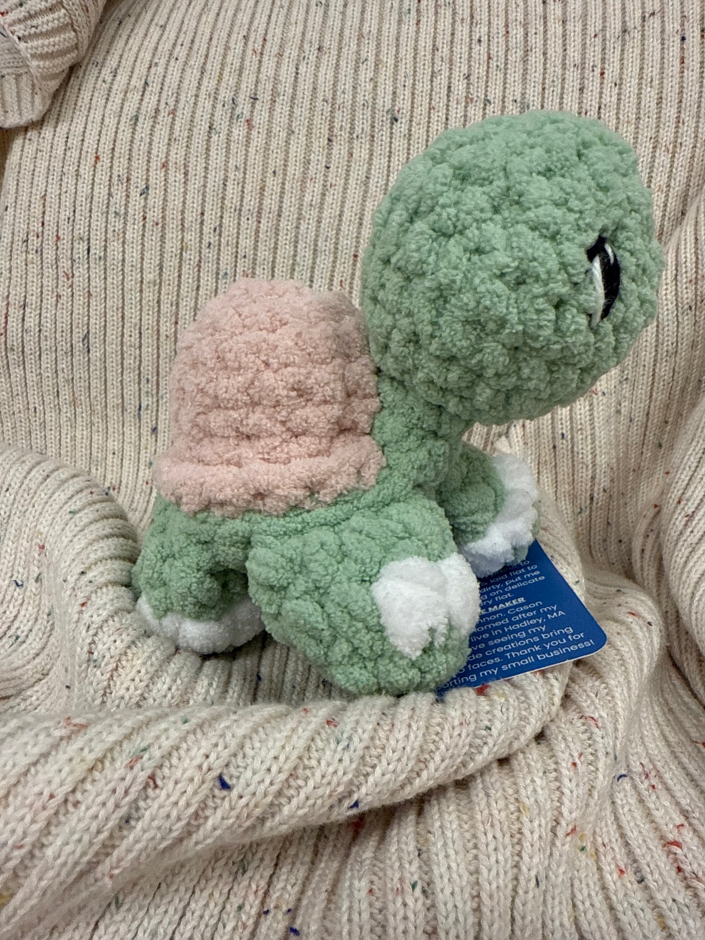 Cason Crochet - Pink Shell Turtle