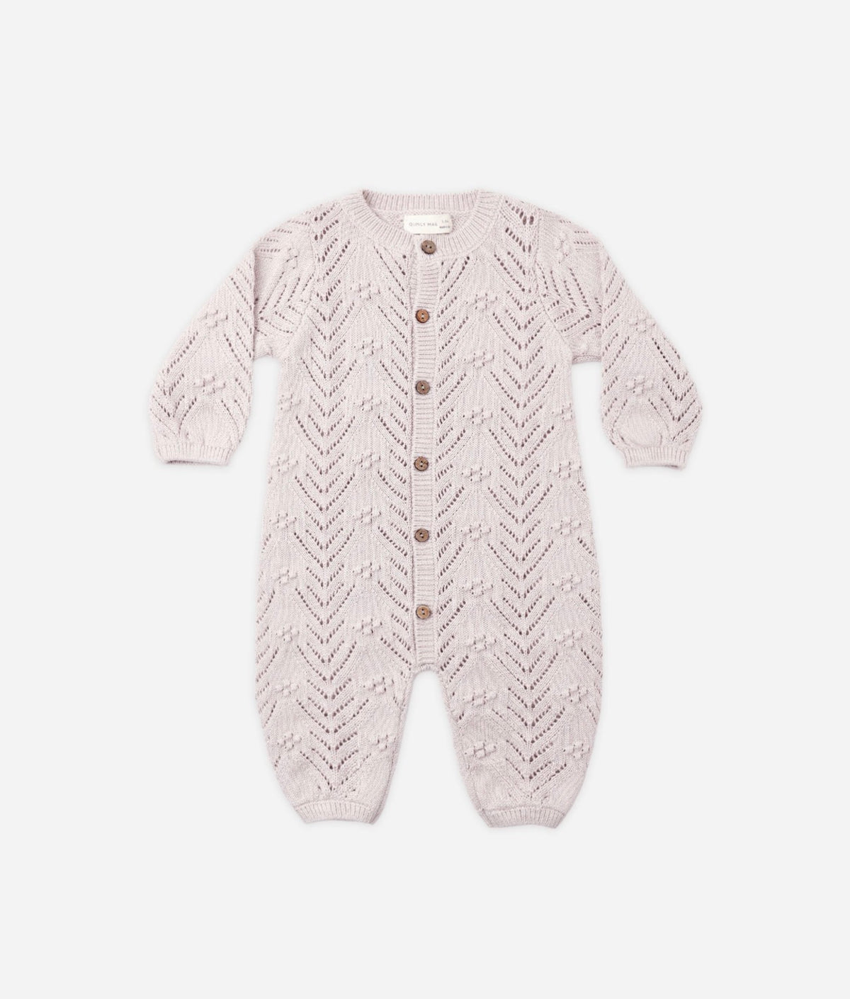 Quincy Mae - Long Sleeve Bubble Romper - Lilac