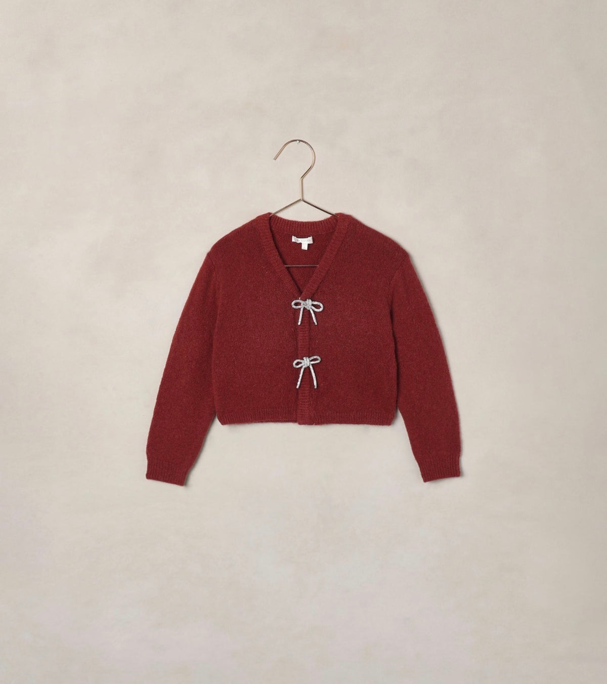 Noralee - Bow Cardigan Ruby