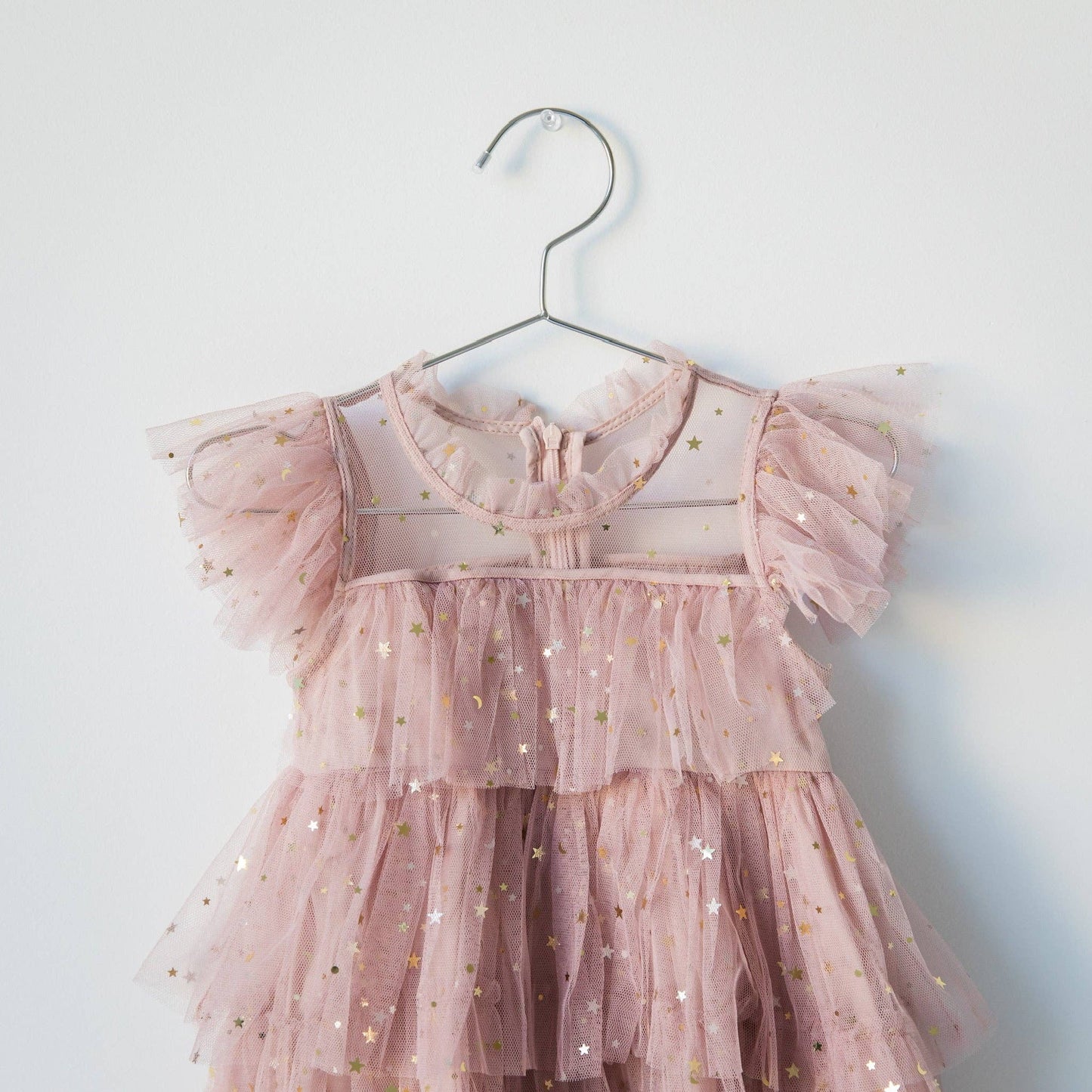 Jill Marie Boutique - Mauve Toddler Kids Sparkle Tutu Dress