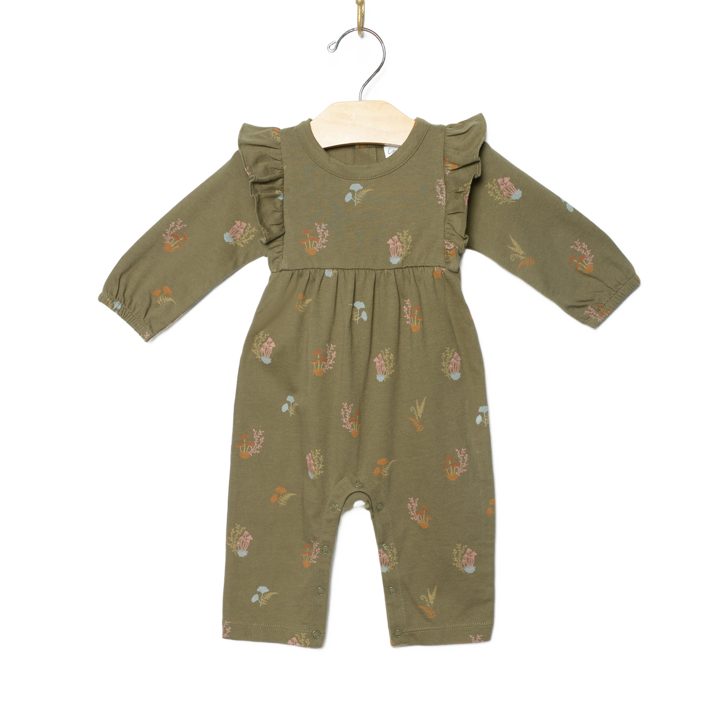 City Mouse Studio - Long Flutter Romper- Lichen Mushrooms