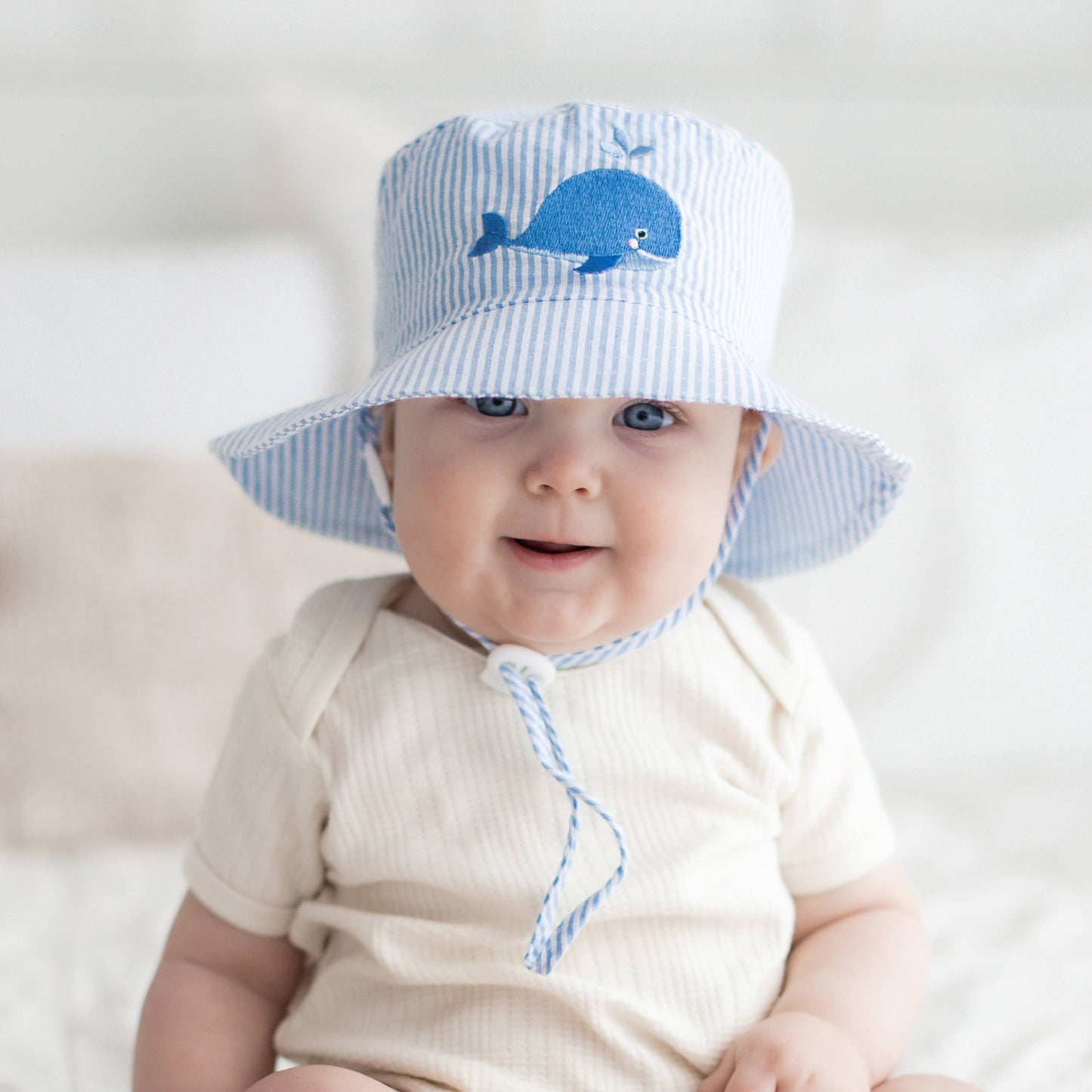 Huggalugs - Whale Bucket Hat UPF 50+ Baby & Toddler