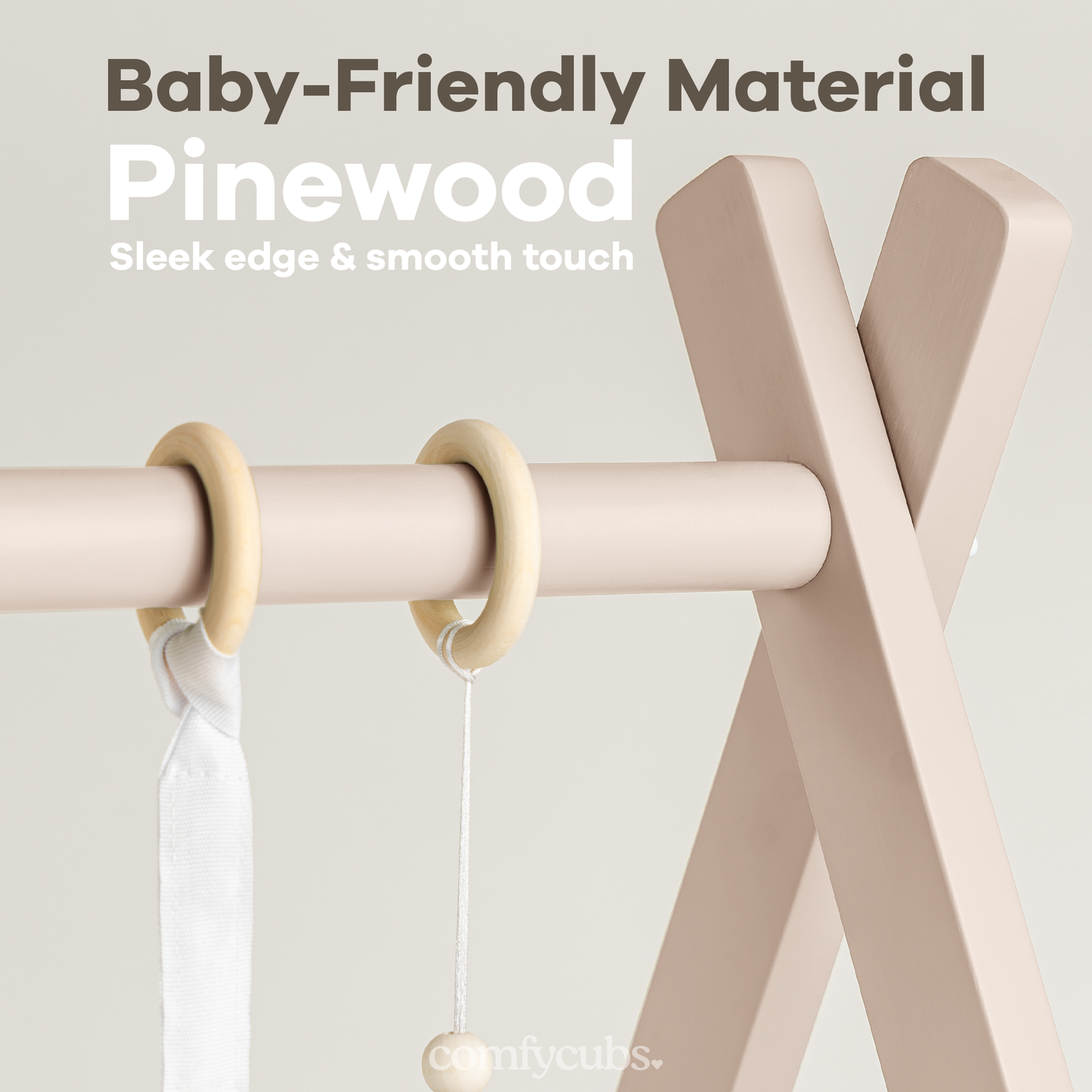 Comfy Cubs - Wooden Baby Play Gym, Baby Activity Gym by Comfy Cubs