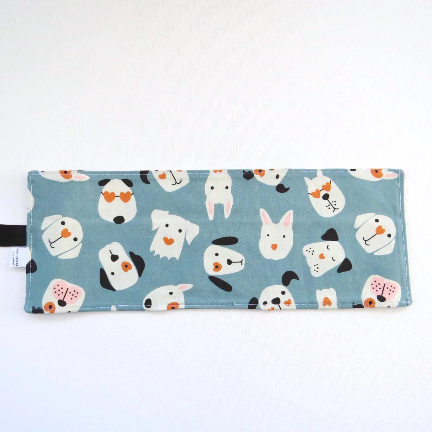 PaperFromHeaven - Puppy Crayon Roll – Handmade Dog Print Travel Art Kit