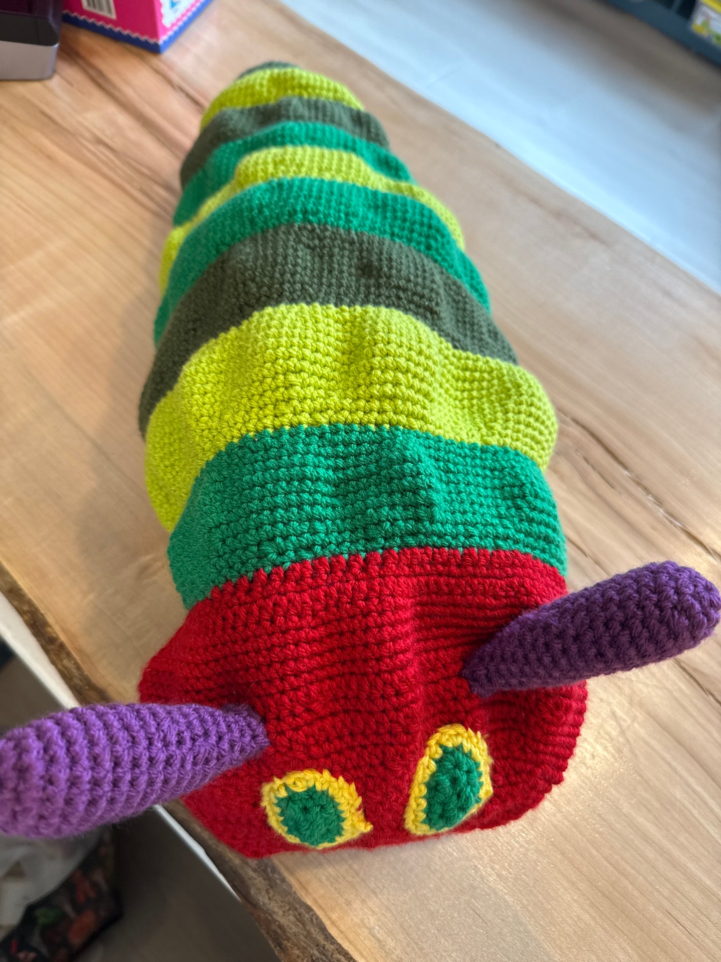 Handmade Crochet Toy - Eric Carle’s “The Very Hungry Caterpillar”