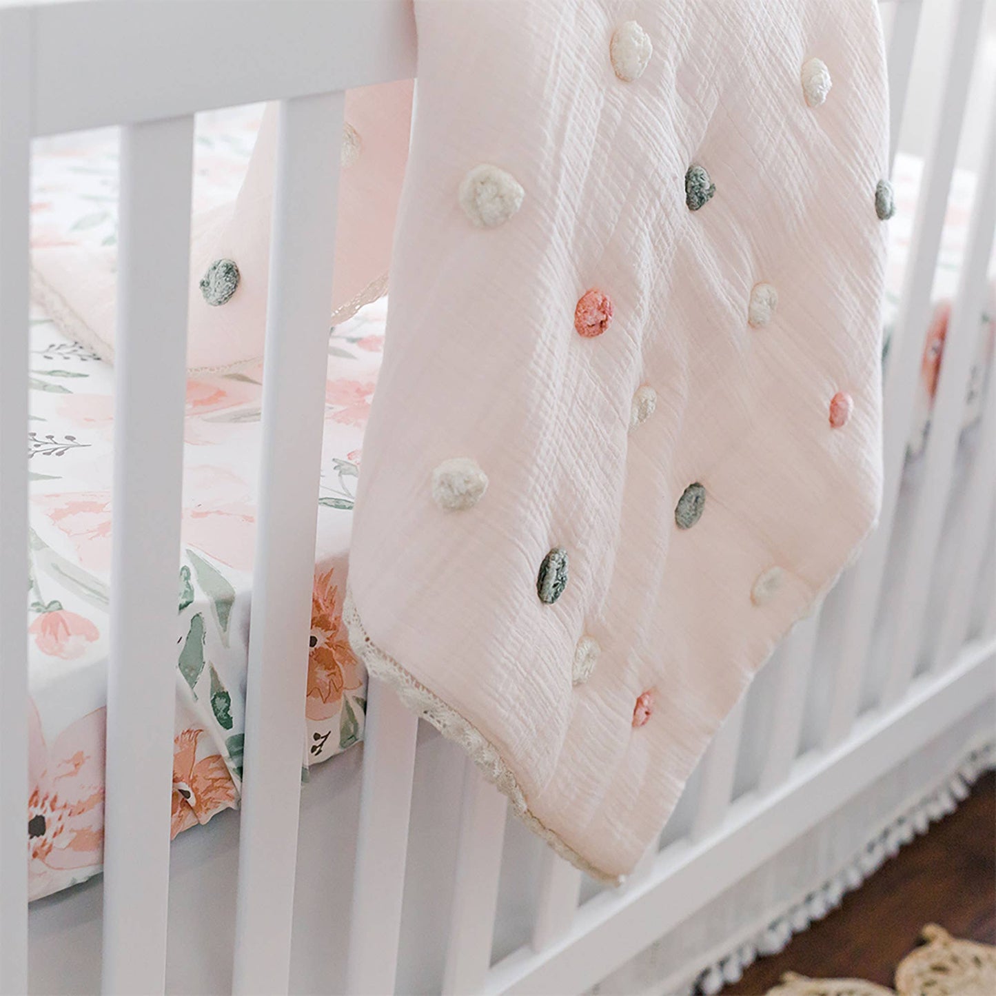 Crane Baby - Parker Pom Pom Blanket