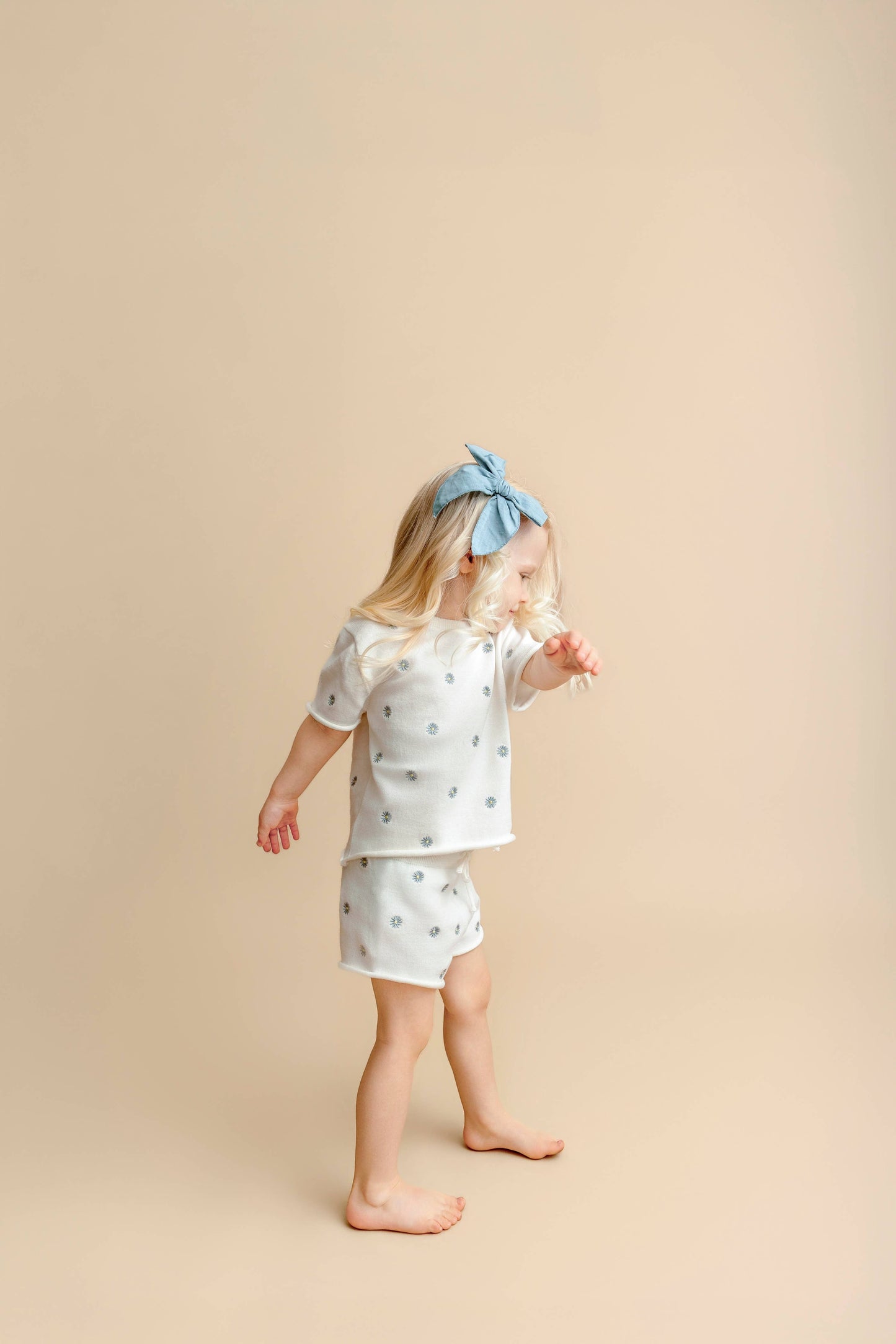Pine Kids - Summer Knit Shorts - Daisy
