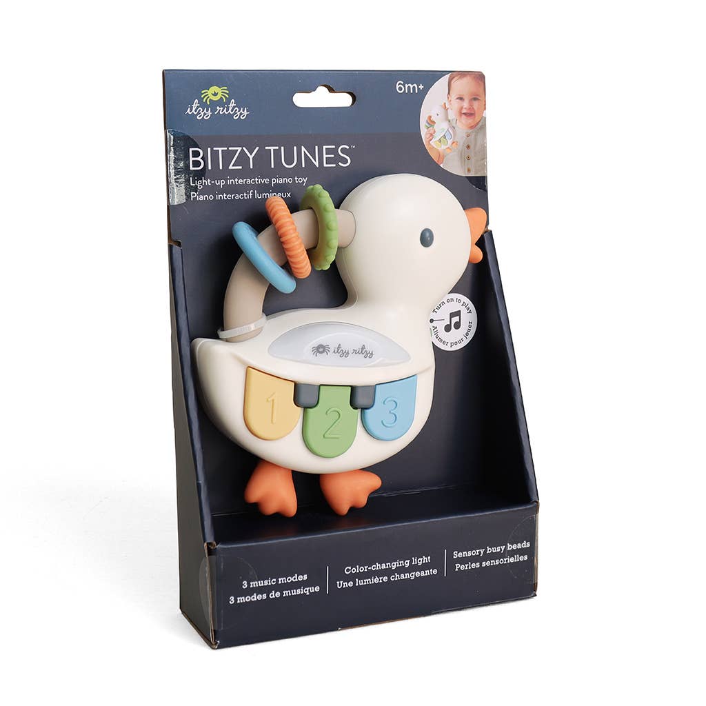 Itzy Ritzy - *NEW* Bitzy Tunes™ Goose - Light-up Interactive Piano Toy