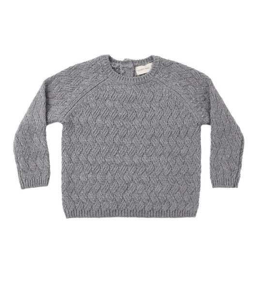 Quincy Mae - Knit Sweater - Heathered Slate