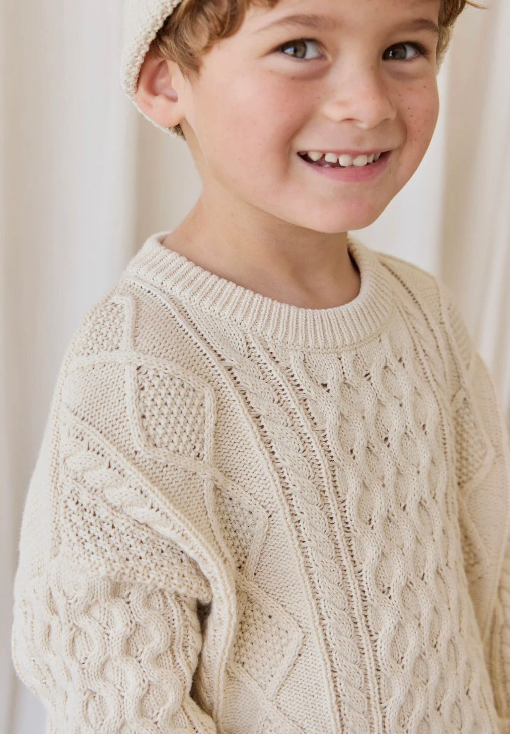 Jamie Kay - Sawyer Knit Jumper - Vanilla