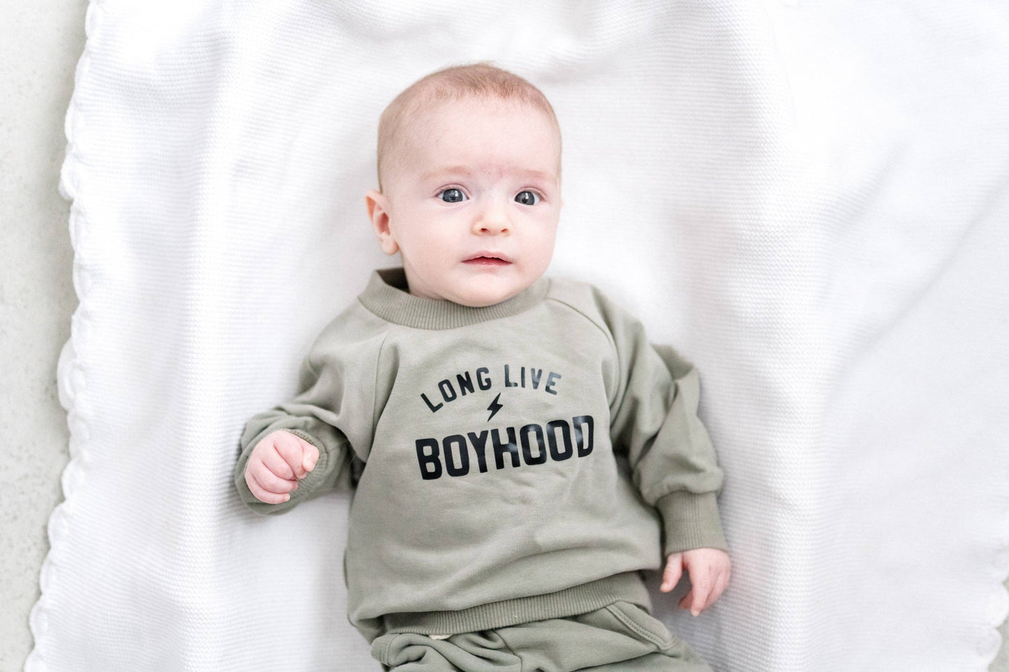 Tiny toes Baby Co - Long Live Boyhood organic lounge set