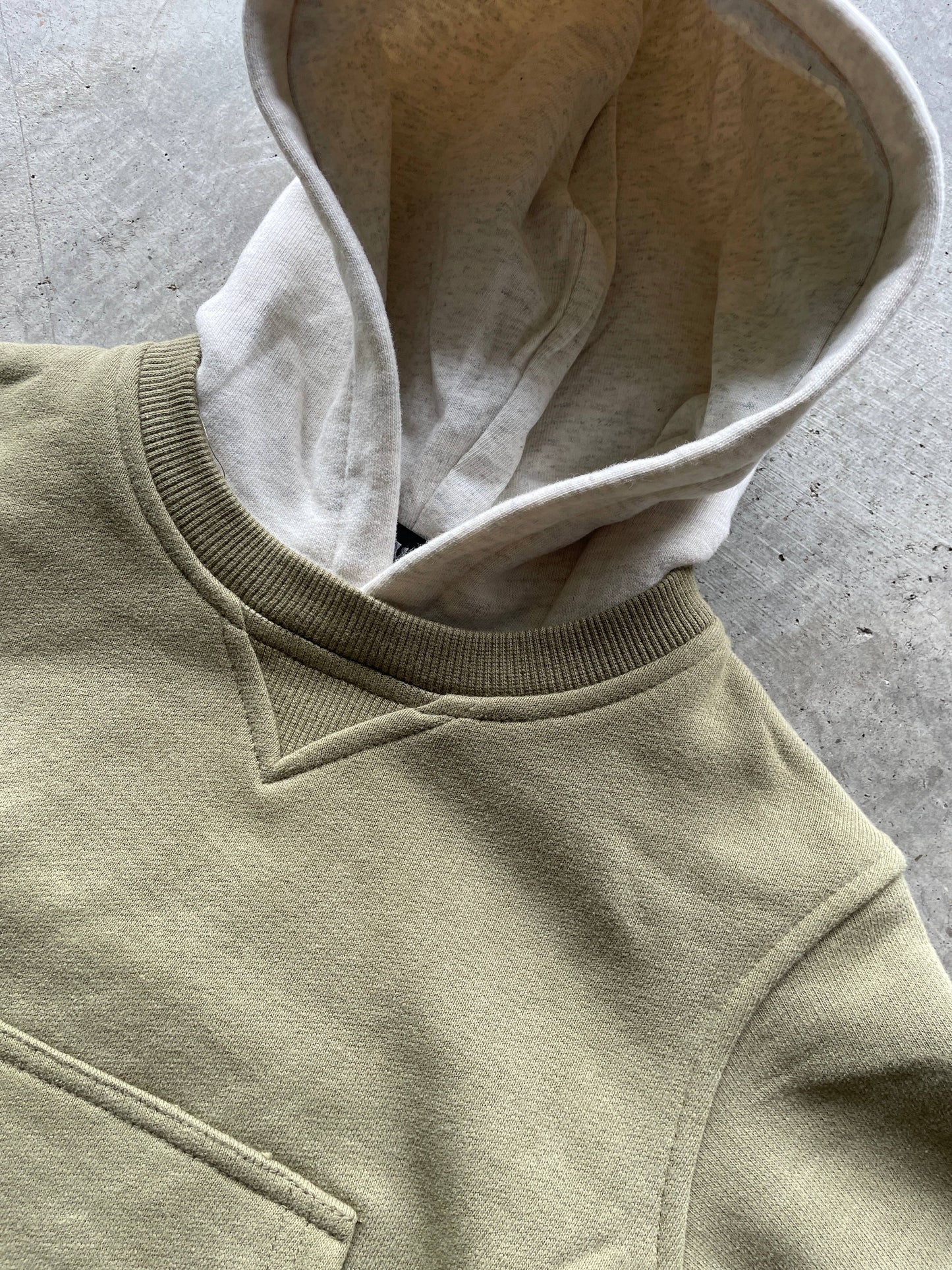 Lucky Link - Sage Green Crew-Neck Hoodie
