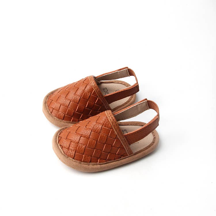 Babe Basics - Woven Leather Baby Sandals