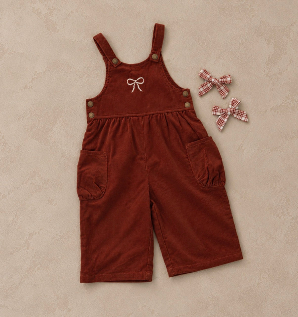 Rylee + Cru - Wide Leg Overall - Ruby
