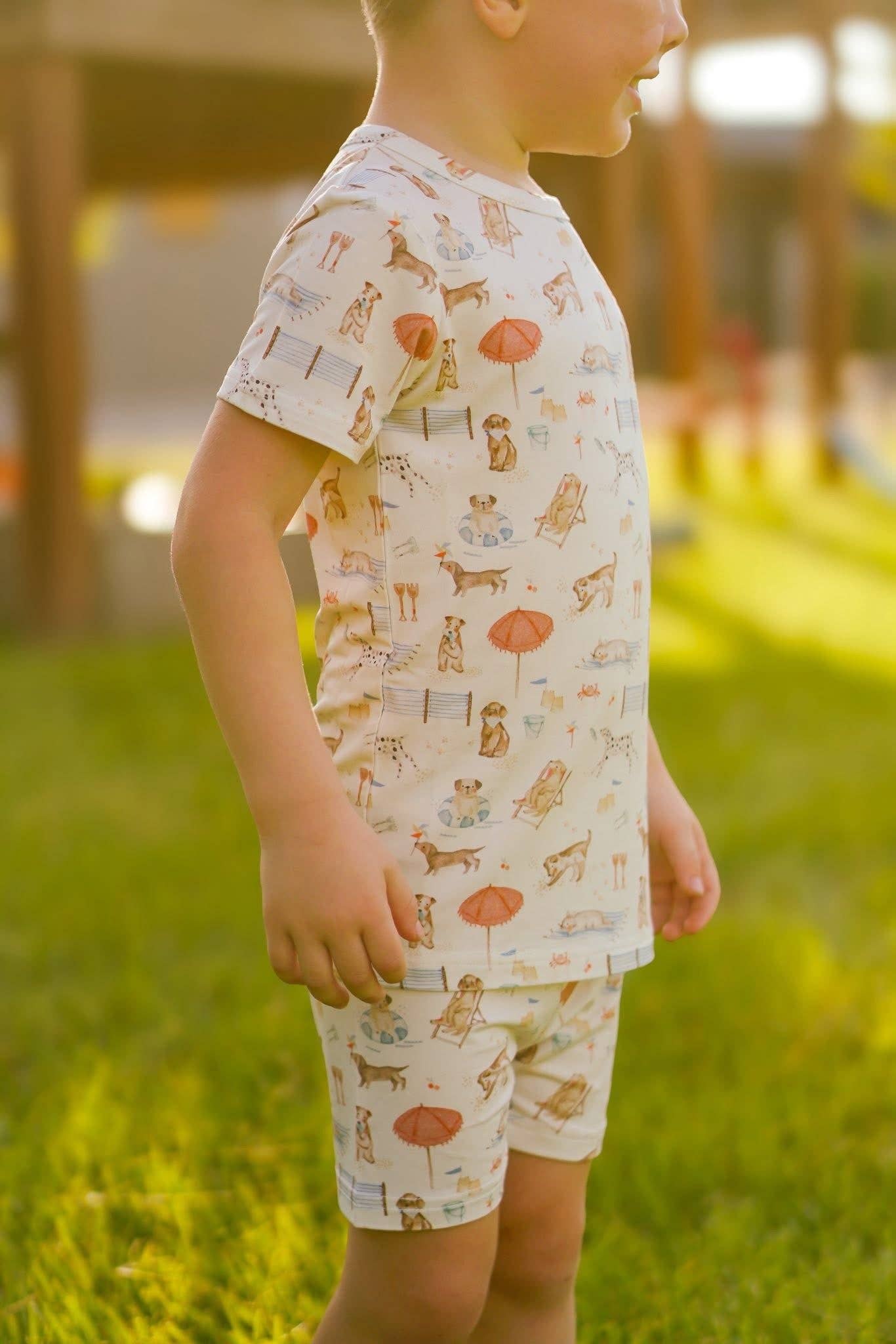 Little Joy Co. - Beach Pawty 2pc Bamboo Pajamas