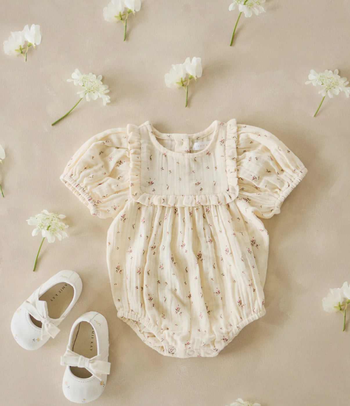 Jamie Kay - Organic Cotton Muslin Odette Playsuit - Dina Antique
