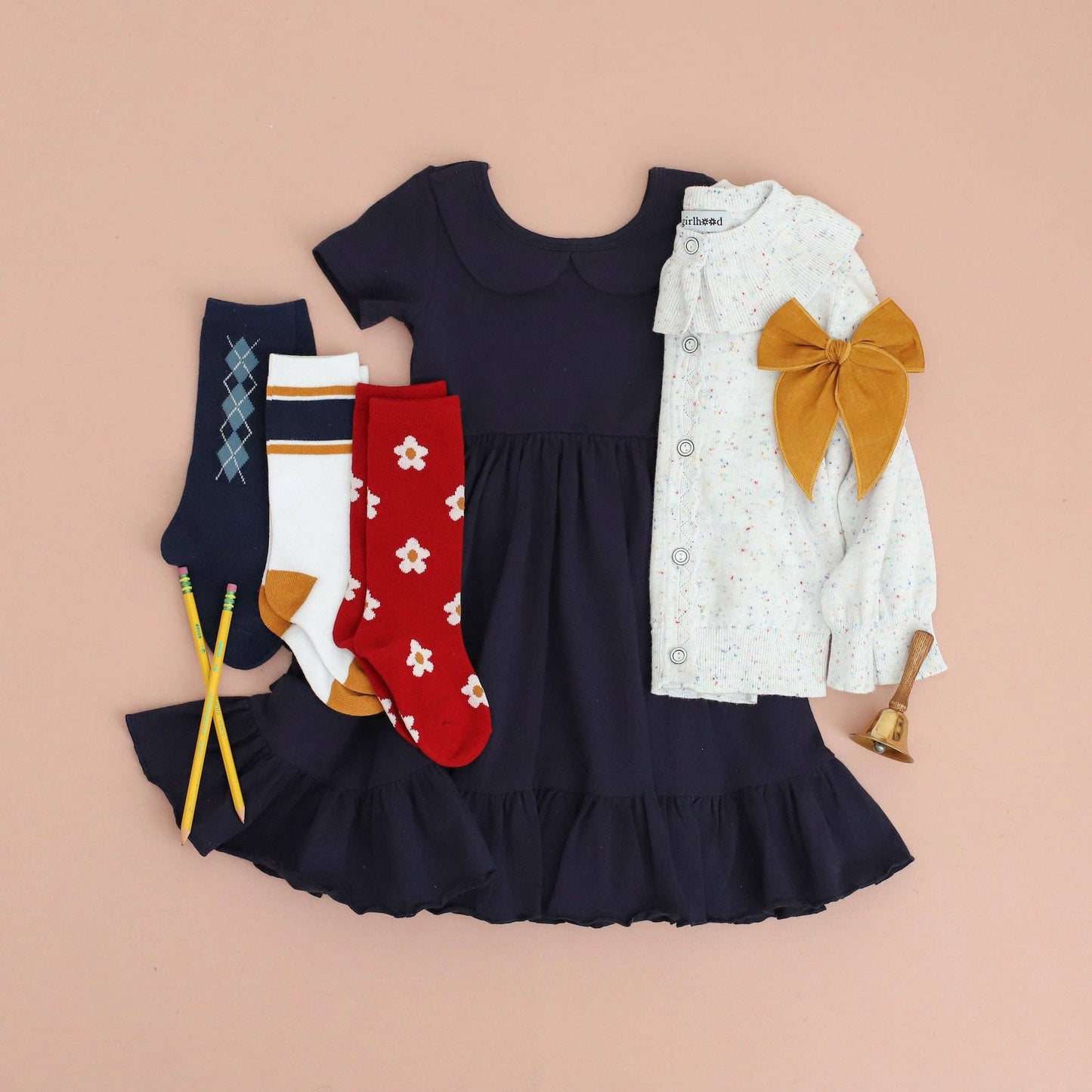 Little Stocking Co. - School Girl Knee High Sock 3-Pack: 4-6 YEARS