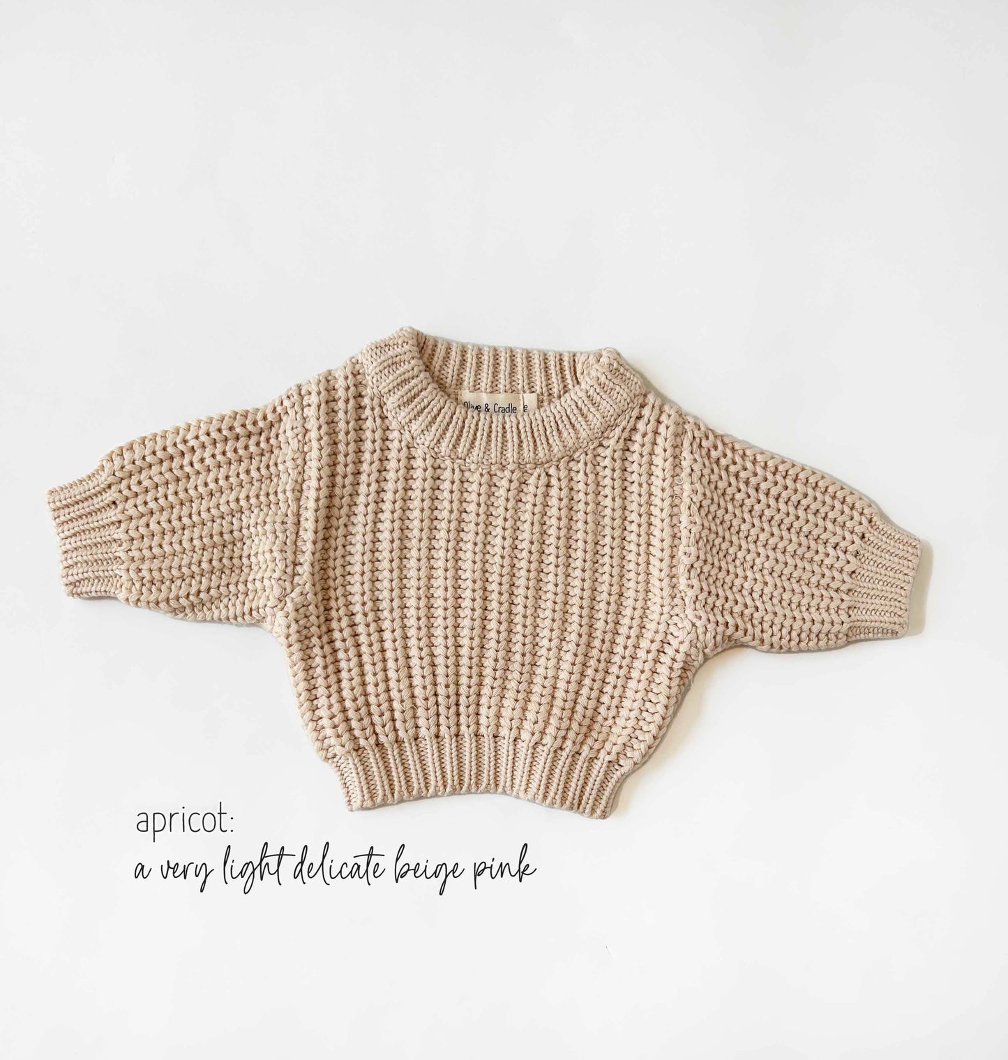 OLIVE & CRADLE - Chunky Knit Sweater Pastels