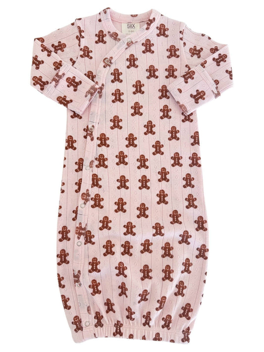 SIIX Collection - Blush Gingerbread / Organic Pointelle Gown