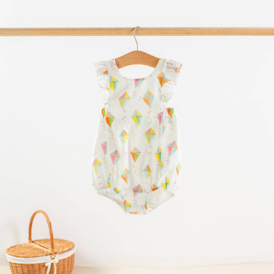 Nola Tawk - Reach for the Sky Organic Muslin Bubble Romper