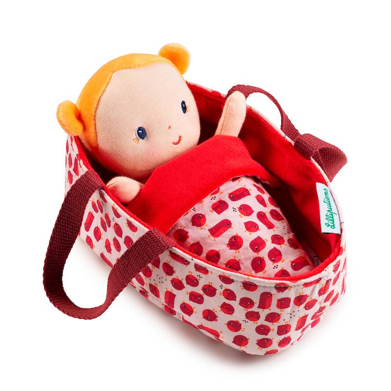 Janod - Agathe Baby | Doll & Carrier | Pretend Play | 12 Months+