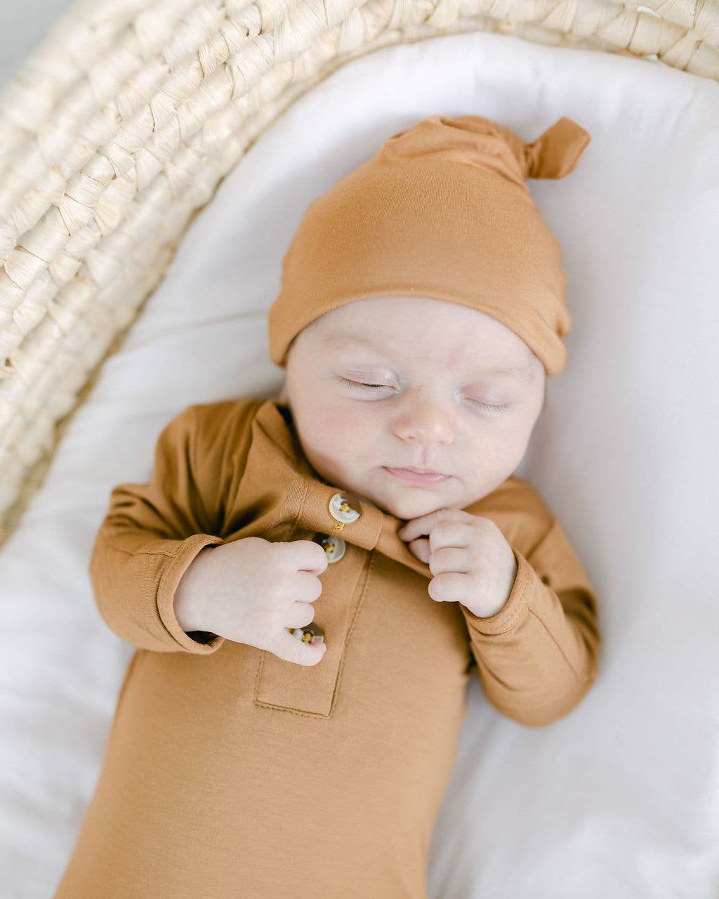 Stroller Society - Newborn Knotted Baby Gown and Hat Sets - Baby Clothing
