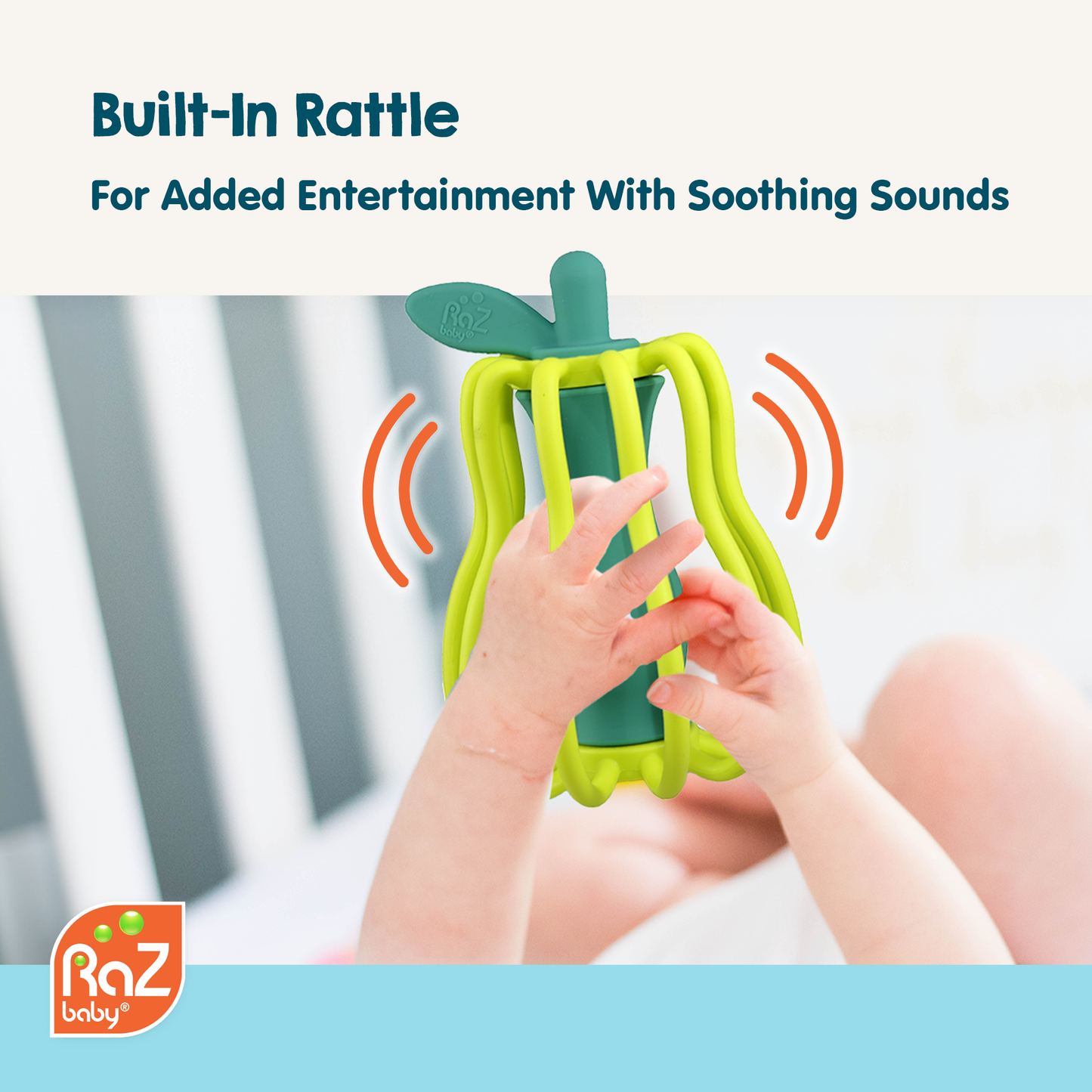 RaZbaby - RaZ-Apple Teether & Rattle Toy