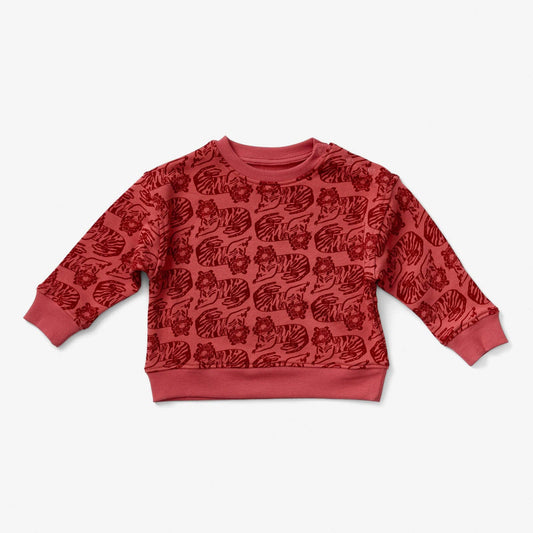 Lewis - Baby Sweatshirt - Tiger | Spice