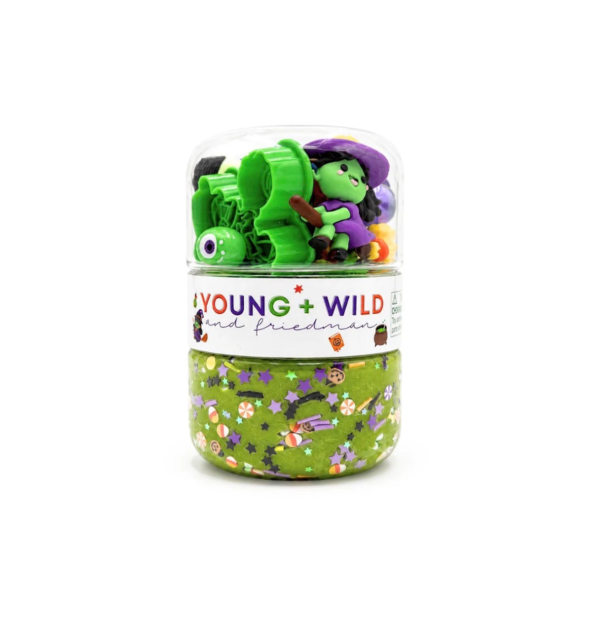 Young + Wild & Friedman - Grab & Go Dough Jar - Witch