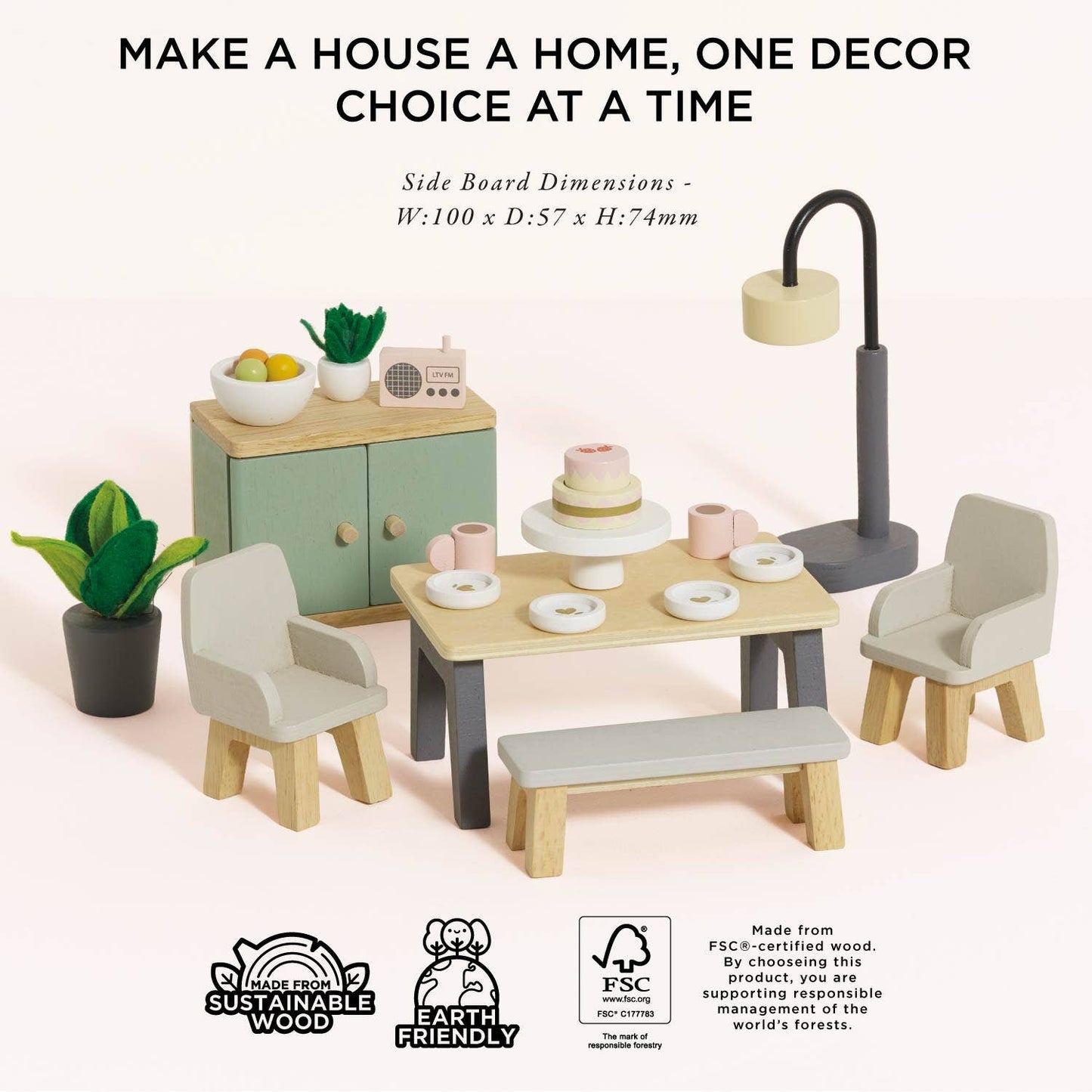 Le Toy Van, Inc. - Wooden Dolls House Dining Room