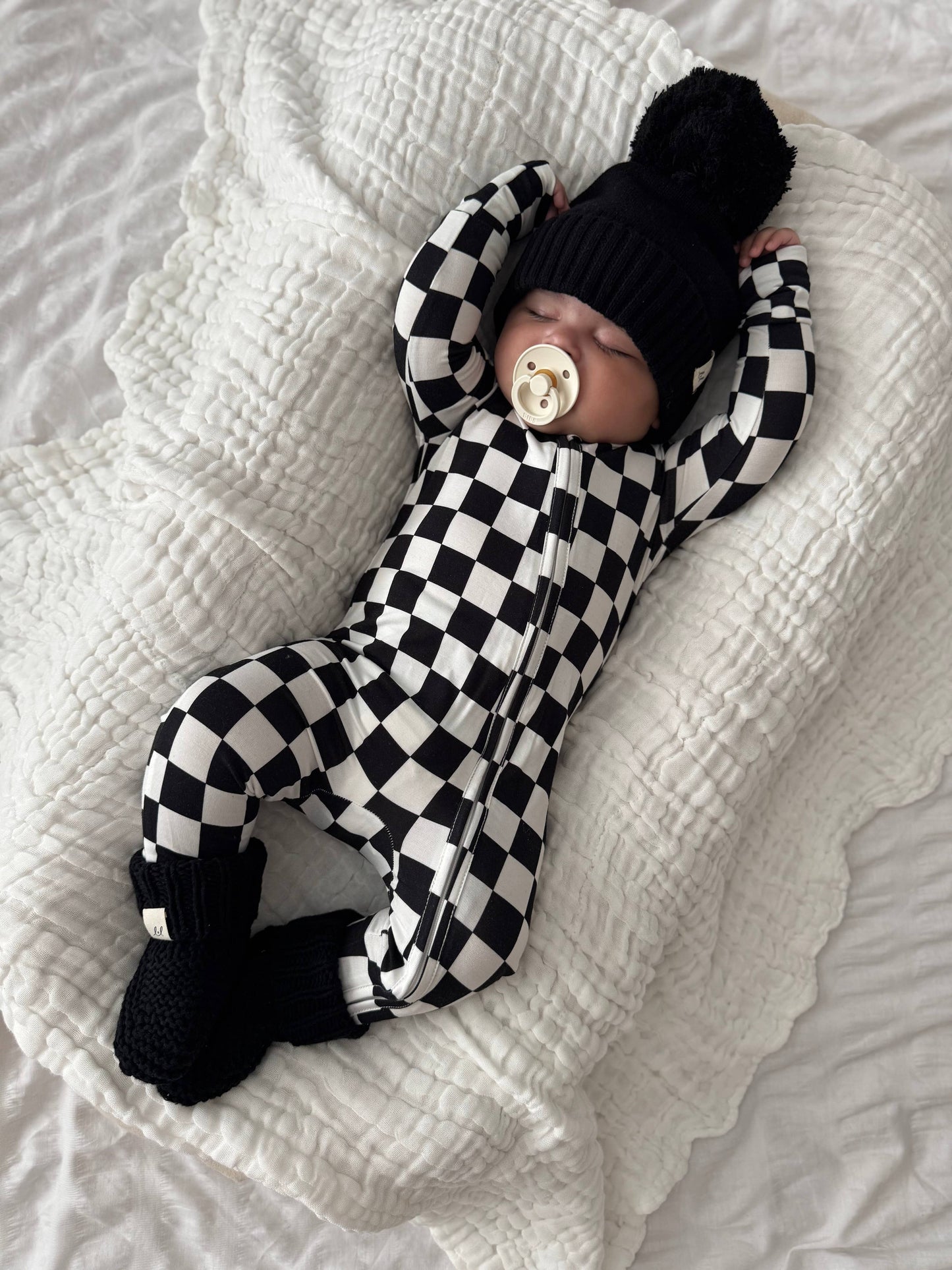Luna + Luca - Luna + Luca Pom Beanie - Midnight