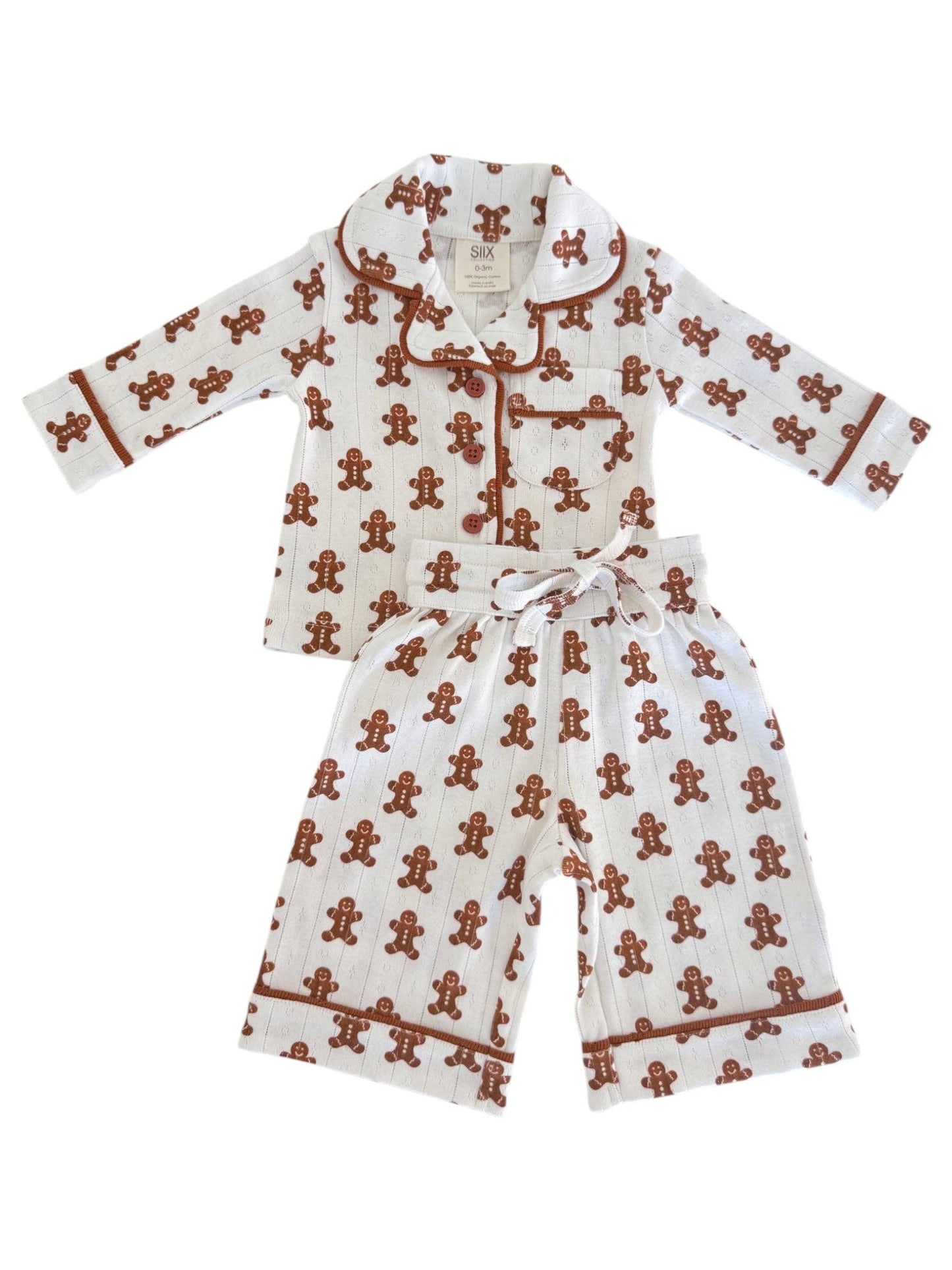 SIIX Collection - Gingerbread / Organic Pointelle Lounge Set