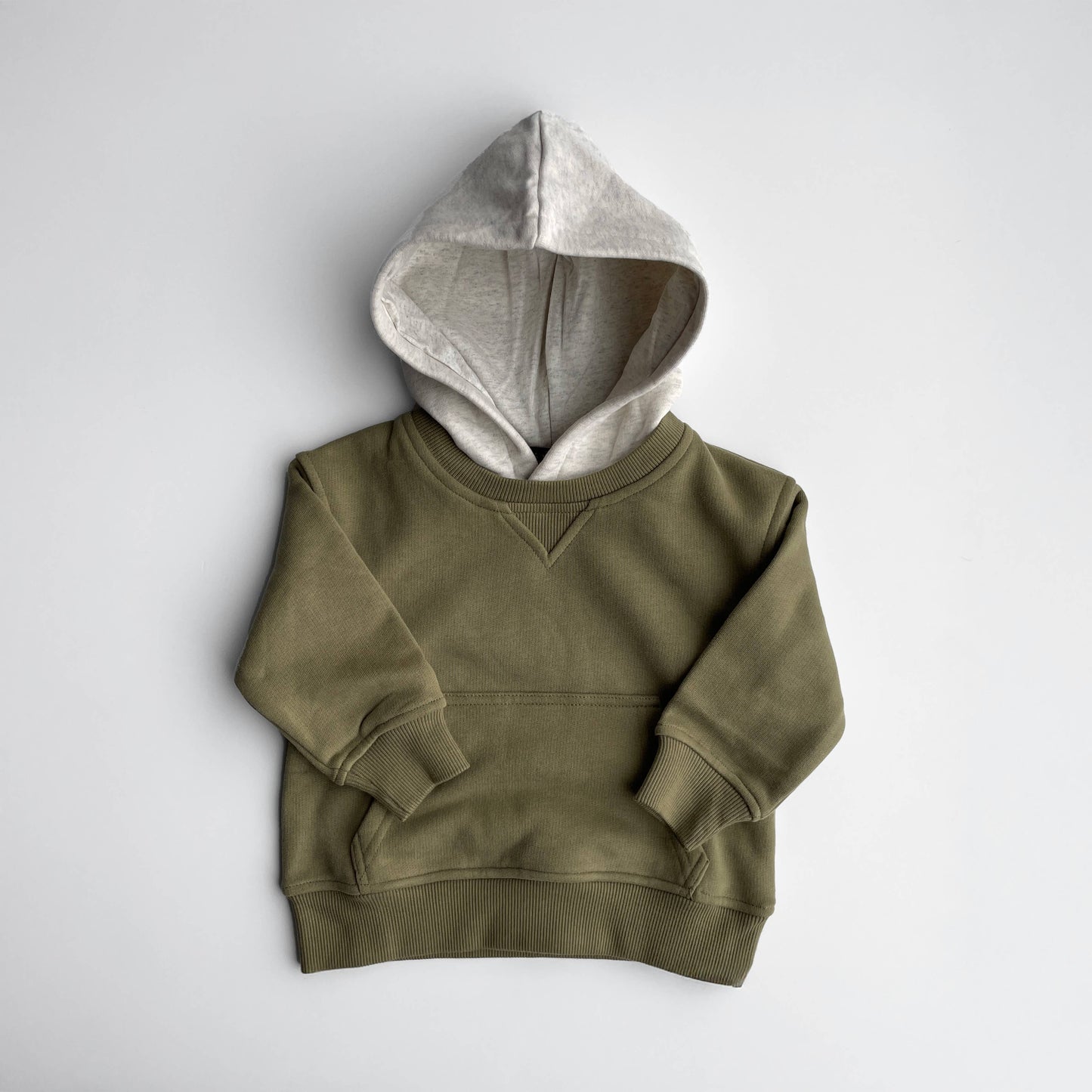 Lucky Link - Sage Green Crew-Neck Hoodie