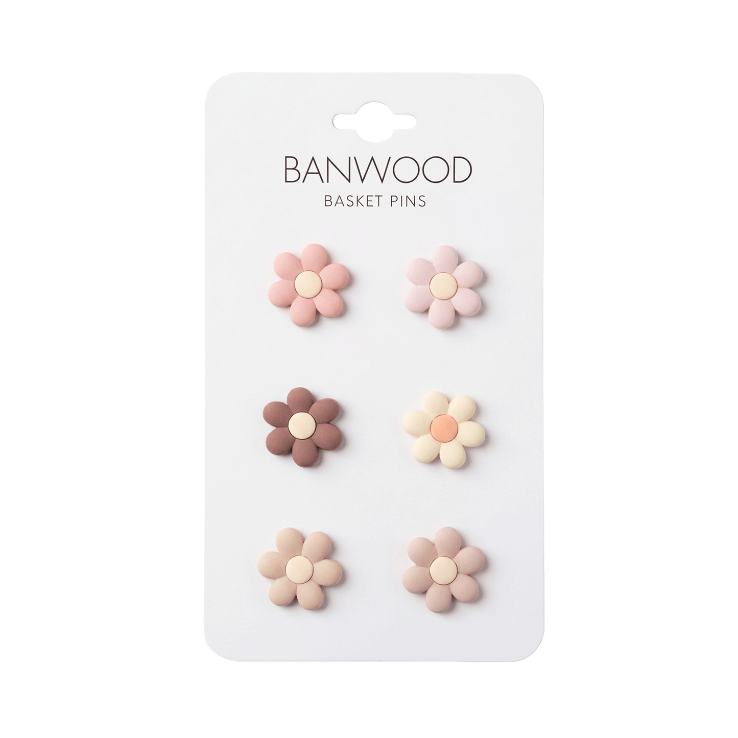 Banwood Inc - BANWOOD BASKET PINS - FLOWER