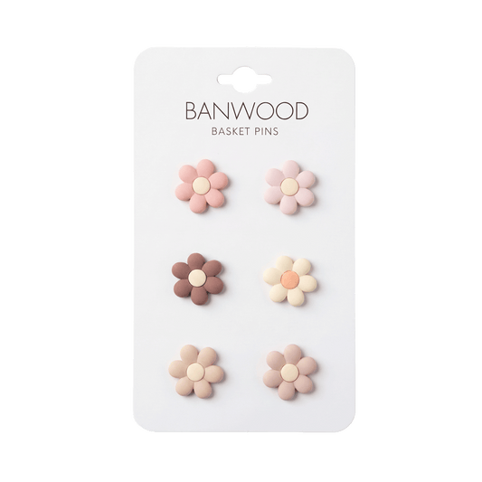 Banwood Inc - BANWOOD BASKET PINS - FLOWER