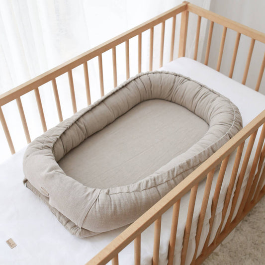 BABYLY - Babyly -linen toddler lounger