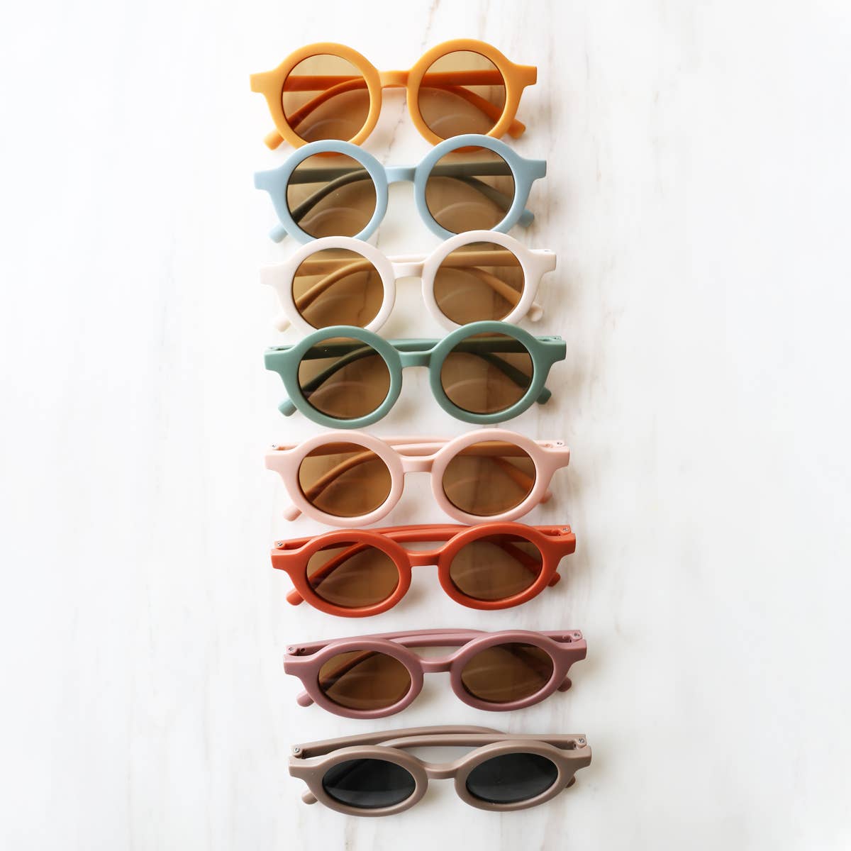 Mini Momo - Kid's Round Sunglasses Cute Retro Circle Frame Eyewear Baby