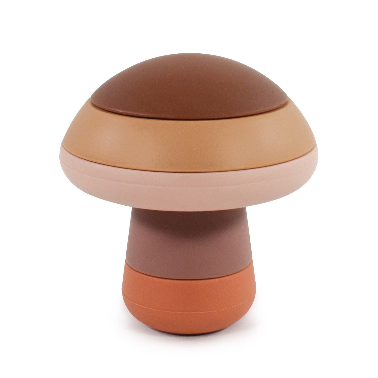 BabyVision - Hudson Silicone Stacking Toy, Mushroom- (not for baby use)