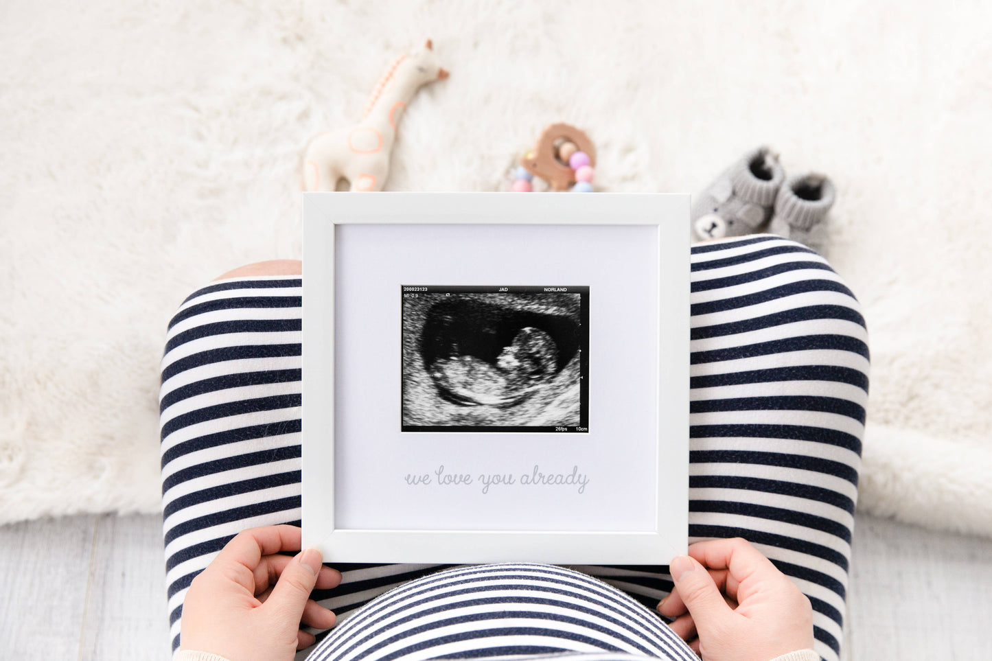 Kate & Milo - “We Love You Already” Sonogram Frame