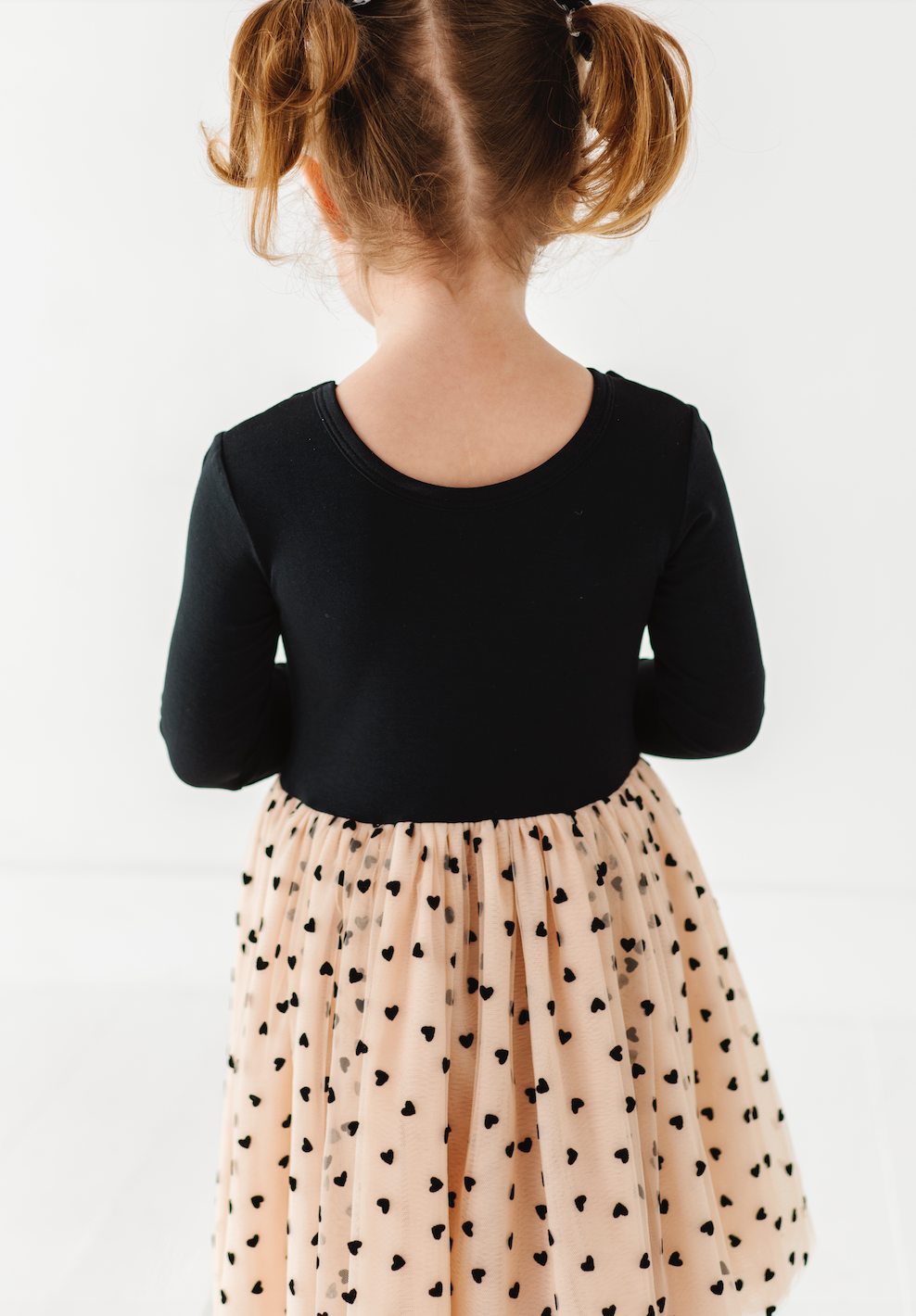 Bird & Bean® - Kids Velvet Heart Dress - Girls Tulle Holiday Dress - Margot